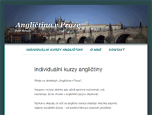 Tablet Screenshot of anglictinavpraze.com